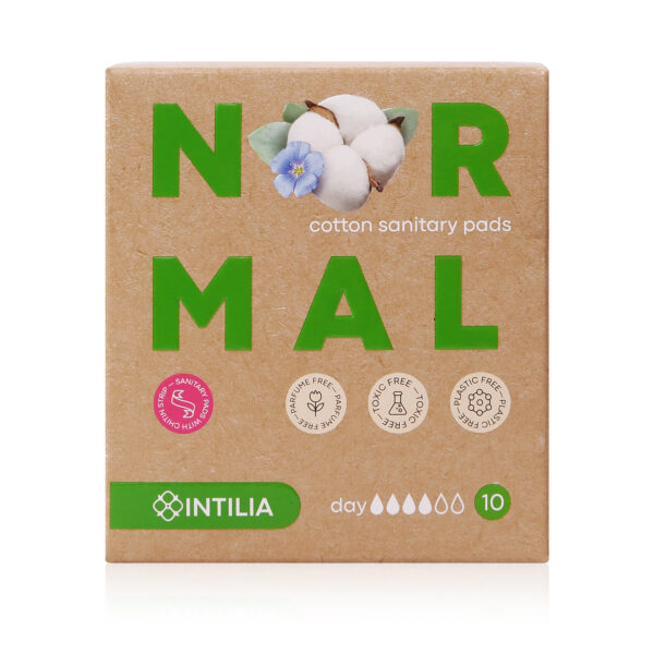 Daily pads with chitin inlay